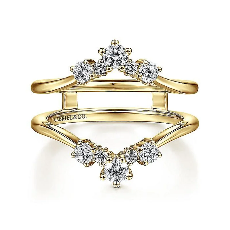 Affordable Luxury Jewelry – Style At A Great Price 14K Yellow Gold Starlight Diamond Enhancer Ring