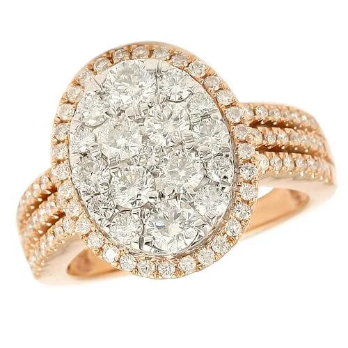 Sparkle For Less – Shop Our Limited-Time Jewelry Deals 14KR 2.00CTW DIAMOND CLUSTER RING Sparkle For Less – Shop Our Limited-Time Jewelry Deals 14KR 2.00CTW DIAMOND CLUSTER RING