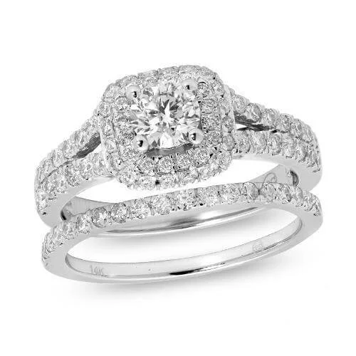 Limited-Stock Jewelry Sale – Shop Before It's Gone 14K 1.60CT DIAMOND BRIDAL SET with CERTIFIED CENTER