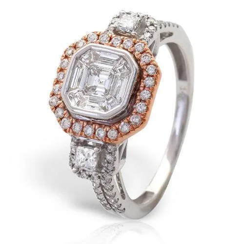 Exclusive Online Jewelry Sale – Don't Wait 14KW+R 1.10CTW BAGUETTE DIAMOND RING - 8 SIDED HAL Exclusive Online Jewelry Sale – Don't Wait 14KW+R 1.10CTW BAGUETTE DIAMOND RING - 8 SIDED HAL