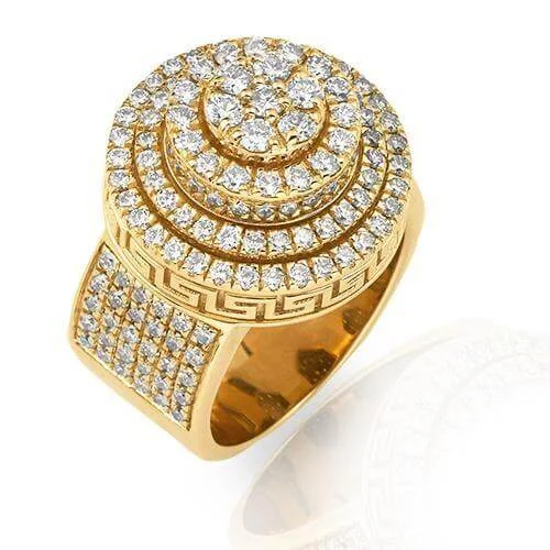 Seasonal Jewelry Clearance – Best Styles At The Lowest Prices 14K 3.50CT DIAMOND ROUND CLUSTER "Lollipop" RING