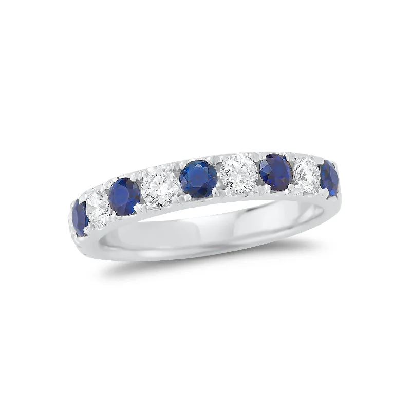 The Biggest Jewelry Sale Of The Year Is Here Alternating Sapphire & Diamond Wedding Band