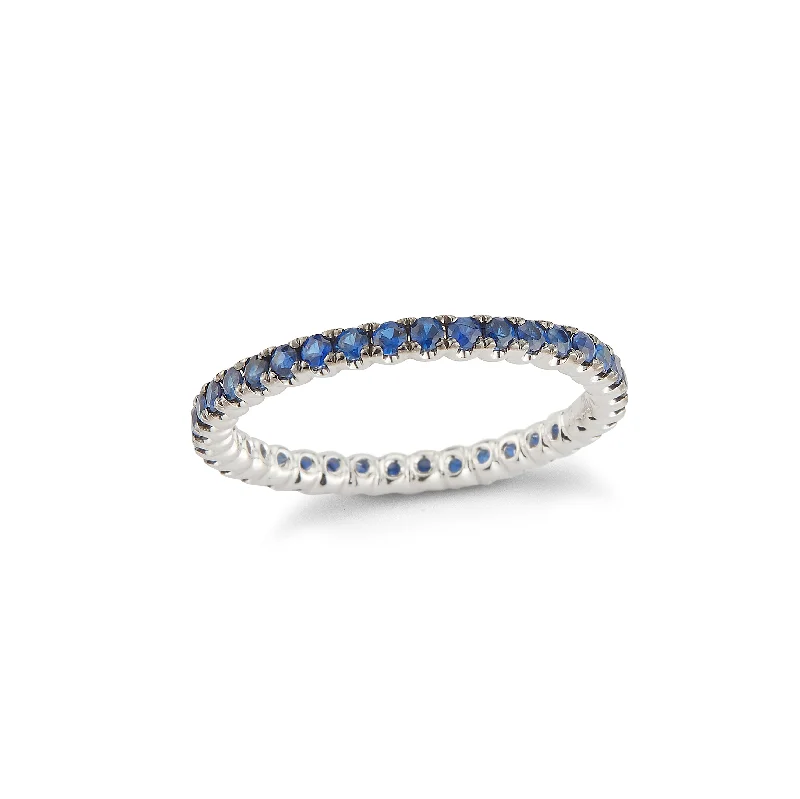Discounted Jewelry For A Glamorous Look Blue Sapphire Eternity Ring