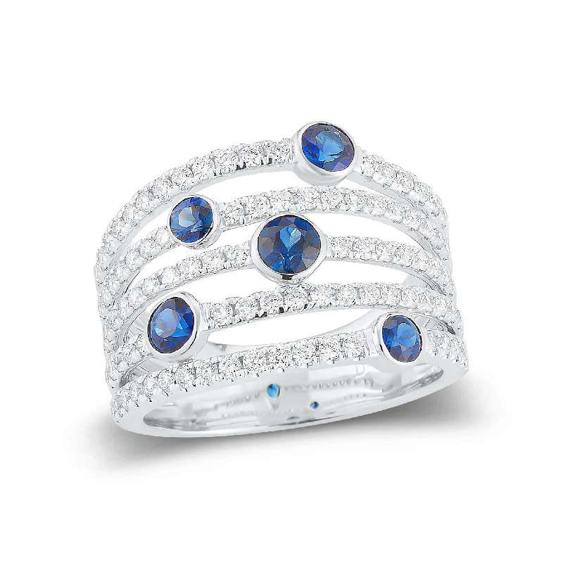 Once-A-Year Jewelry Deals – Shop Before They’Re Gone Blue Sapphire & Diamond Multi-row Band