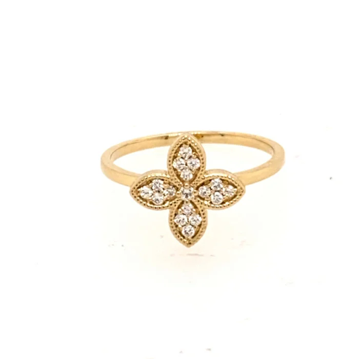 Shop Trending Jewelry With Exclusive Savings 18K Yellow Gold 0.15ctw Diamond Ring