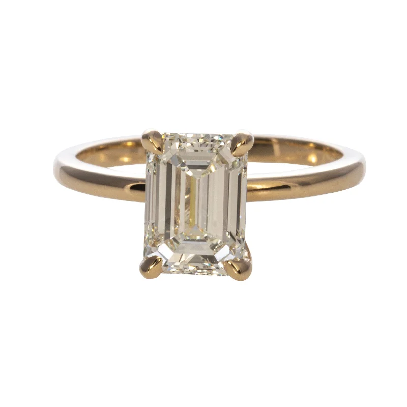 Dazzle With Discounts – Shop Jewelry On Sale 2ct Emerald-Cut Diamond Solitaire 14K Yellow Gold Engagement Ring Dazzle With Discounts – Shop Jewelry On Sale 2ct Emerald-Cut Diamond Solitaire 14K Yellow Gold Engagement Ring