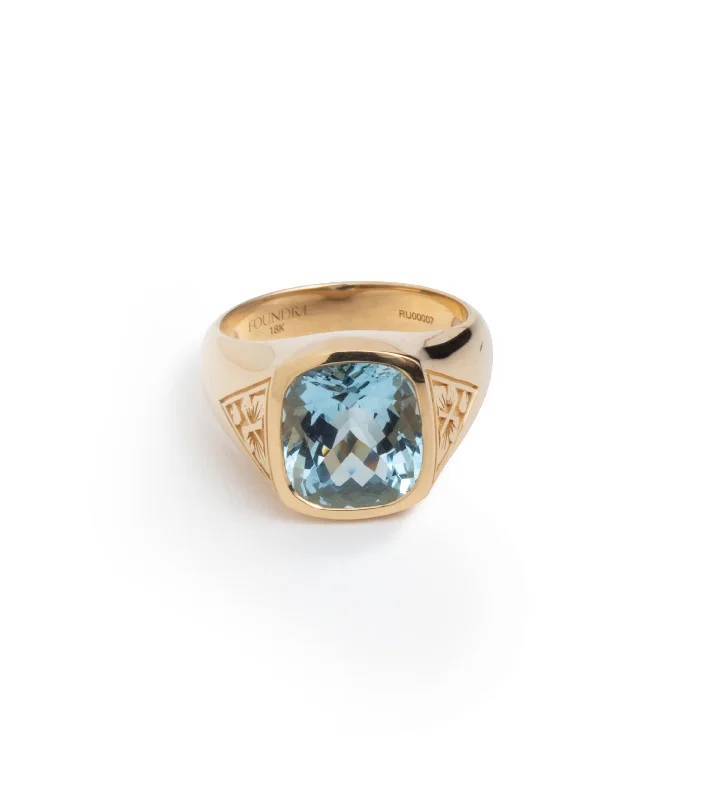 Grab Your Dream Jewelry At The Lowest Prices 3.6ct Aquamarine - Reverie : One of A Kind Gemstone Ring