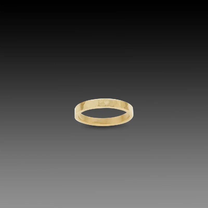 Big Discounts On Elegant Jewelry Collections 3mm Hammered Gold Band