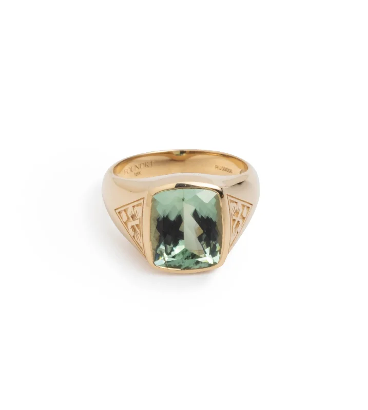 Best-Selling Jewelry Now Available At Special Deals 4.3ct Green Tourmaline - Reverie : One of A Kind Gemstone Ring