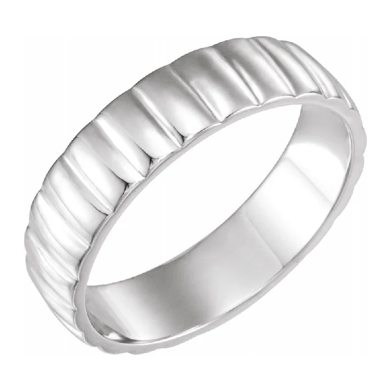 Flash Sale On Exquisite Jewelry – Don't Miss Out 6mm 14K White Gold Polished Grooved Standard Fit Band Flash Sale On Exquisite Jewelry – Don't Miss Out 6mm 14K White Gold Polished Grooved Standard Fit Band