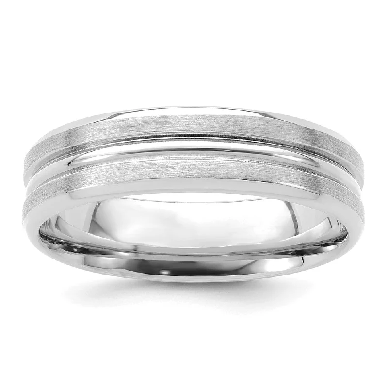 Limited-Time Offer On Elegant Jewelry Pieces 6mm 14K White or Yellow Gold Heavy Grooved Center Comfort Fit Band Limited-Time Offer On Elegant Jewelry Pieces 6mm 14K White or Yellow Gold Heavy Grooved Center Comfort Fit Band
