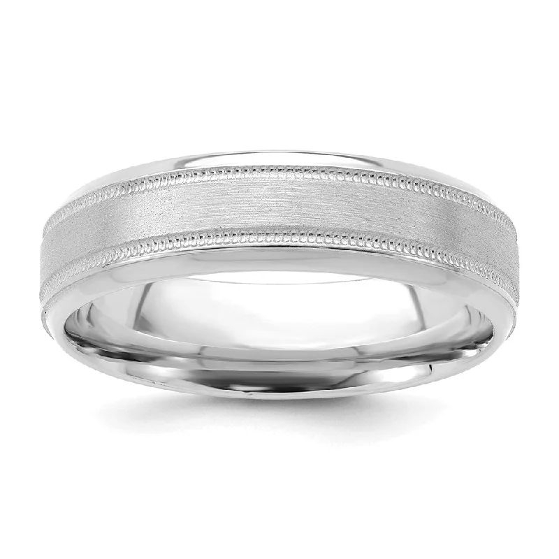 Fashion-Forward Jewelry At Incredible Prices 6mm 14K White or Yellow Gold Light Milgrain Beveled Comfort Fit Band Fashion-Forward Jewelry At Incredible Prices 6mm 14K White or Yellow Gold Light Milgrain Beveled Comfort Fit Band
