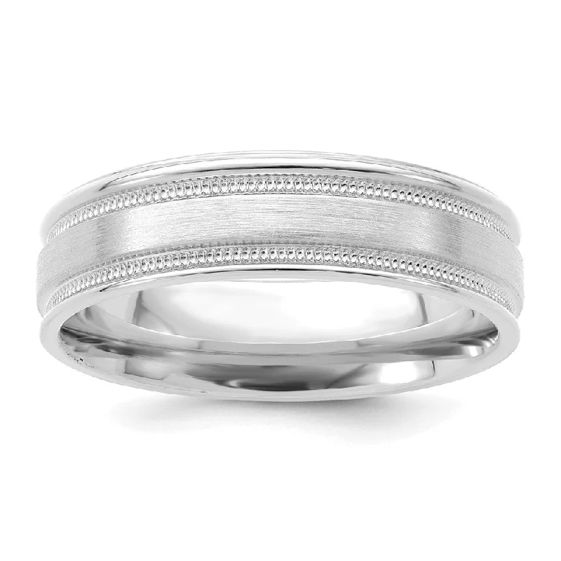 Exclusive Jewelry Sale – Shine For Less 6mm 14K White or Yellow Gold Light Milgrain Grooved Comfort Fit Band Exclusive Jewelry Sale – Shine For Less 6mm 14K White or Yellow Gold Light Milgrain Grooved Comfort Fit Band
