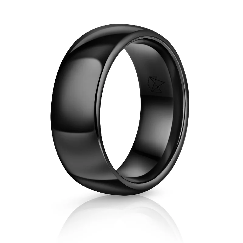 Huge Markdowns On Premium Jewelry Styles Black Ceramic Ring - Minimalist