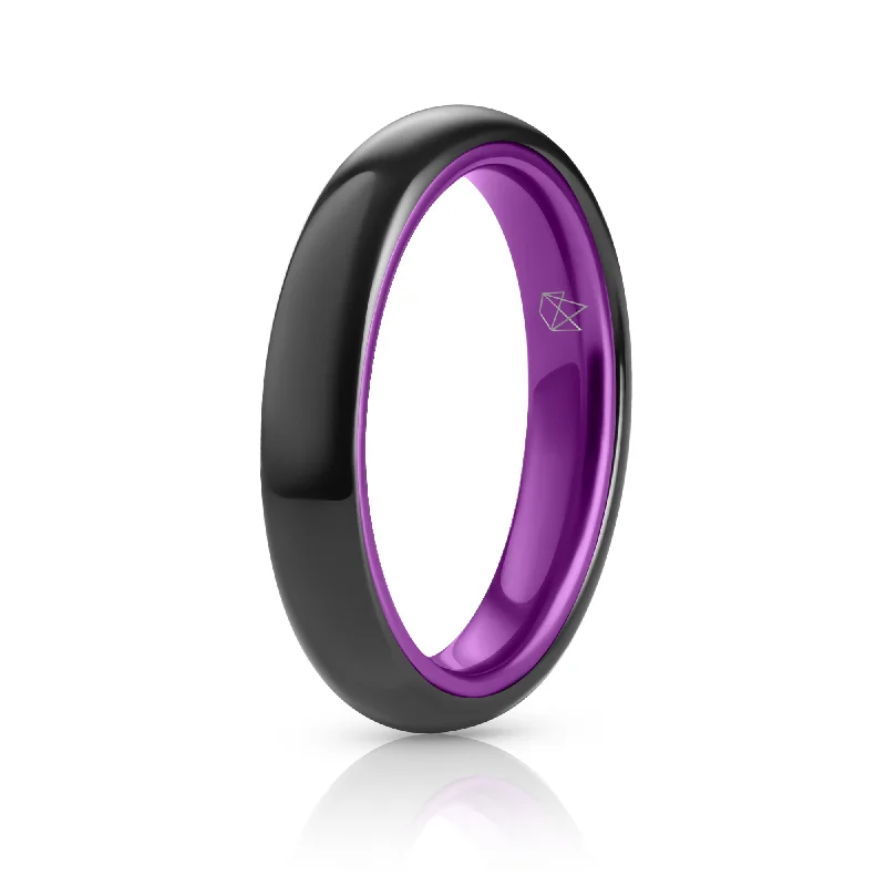 Exclusive Jewelry Markdowns – Limited-Time Offer Black Ceramic Ring - Resilient Purple - 4MM Exclusive Jewelry Markdowns – Limited-Time Offer Black Ceramic Ring - Resilient Purple - 4MM