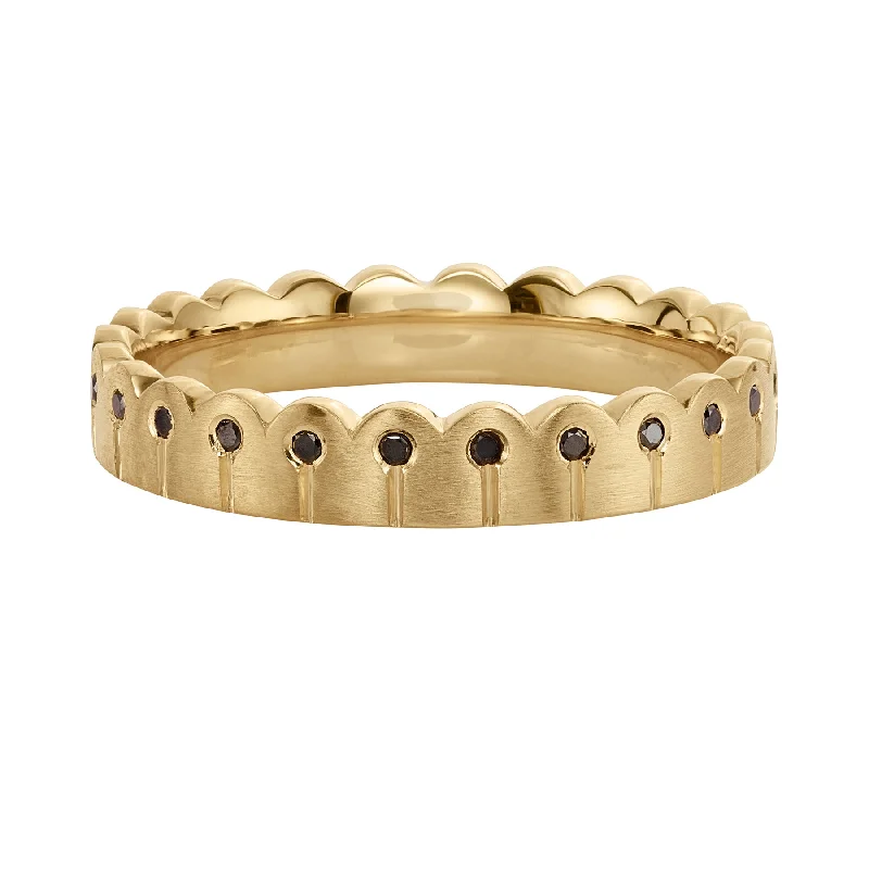 Dazzle With Discounts – Shop Jewelry On Sale Black Diamond & Matte Gold Stacking Ring Dazzle With Discounts – Shop Jewelry On Sale Black Diamond & Matte Gold Stacking Ring