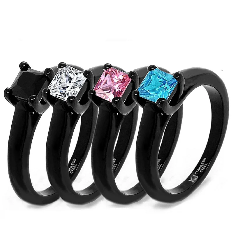 Limited Stock On Premium Jewelry At Low Prices Solitaire Wedding Ring Stainless Steel Engagement Ring Limited Stock On Premium Jewelry At Low Prices Solitaire Wedding Ring Stainless Steel Engagement Ring