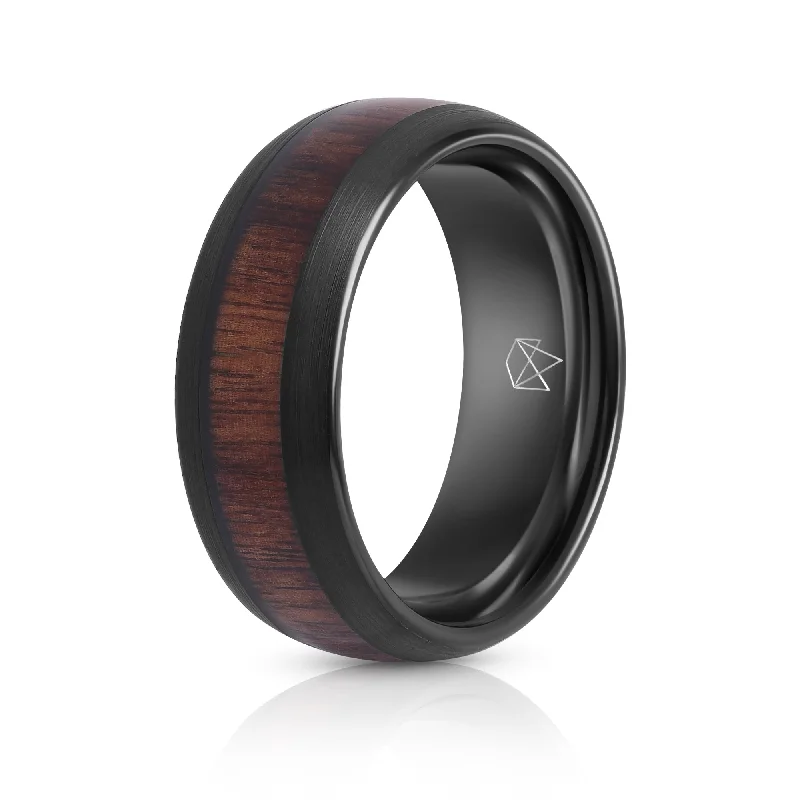 Flash Sale On Elegant Jewelry – Don't Miss Out Black Tungsten Ring Ironwood