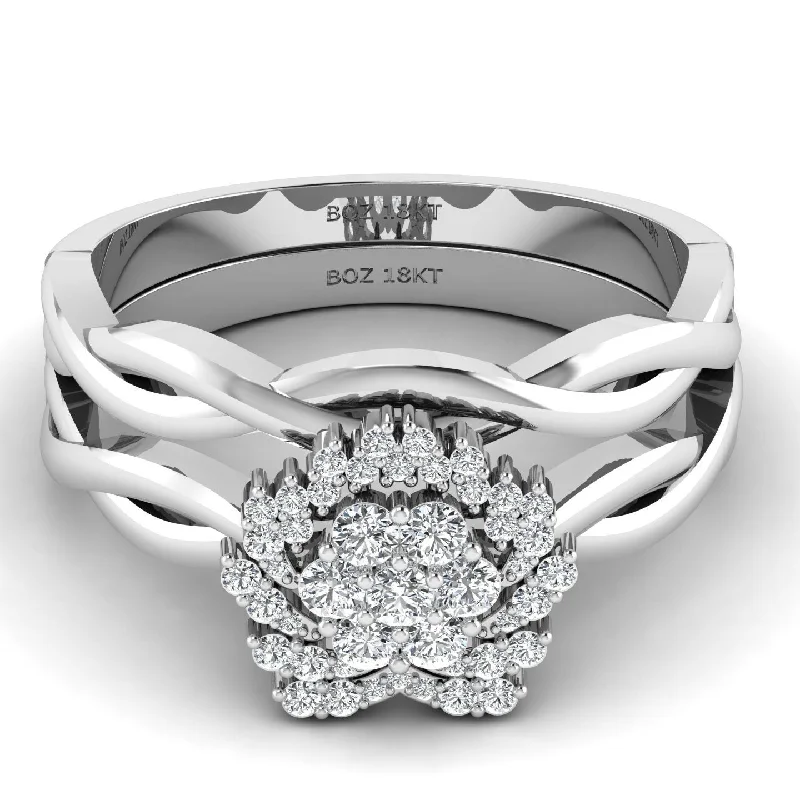Glamorous Jewelry, Glamorous Deals – Shop Now BOZ Forever Natural Diamond Bride Set in 18K Gold Glamorous Jewelry, Glamorous Deals – Shop Now BOZ Forever Natural Diamond Bride Set in 18K Gold