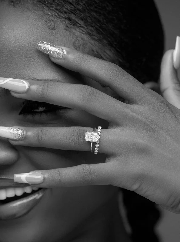 Best Jewelry Sale – Shop Exclusive Designs Now Celine Radiant Cut CZ Bride Set in 925 Sterling Silver Best Jewelry Sale – Shop Exclusive Designs Now Celine Radiant Cut CZ Bride Set in 925 Sterling Silver