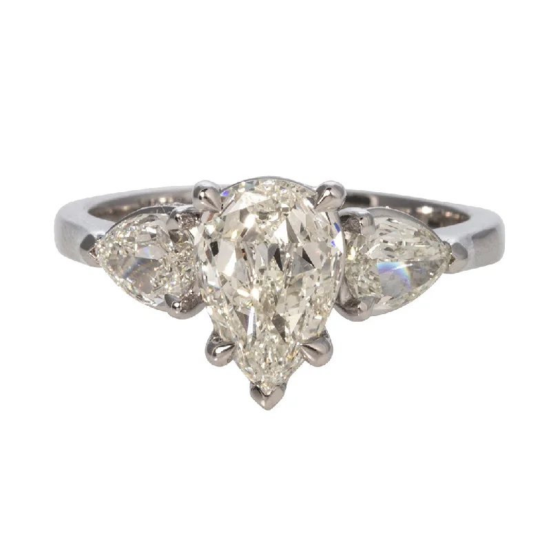 The Perfect Accessory For Less – Jewelry Sale Live 1.69ctw L’Amour Crisscut Pear Diamond Three-Stone Engagement Ring The Perfect Accessory For Less – Jewelry Sale Live 1.69ctw L’Amour Crisscut Pear Diamond Three-Stone Engagement Ring