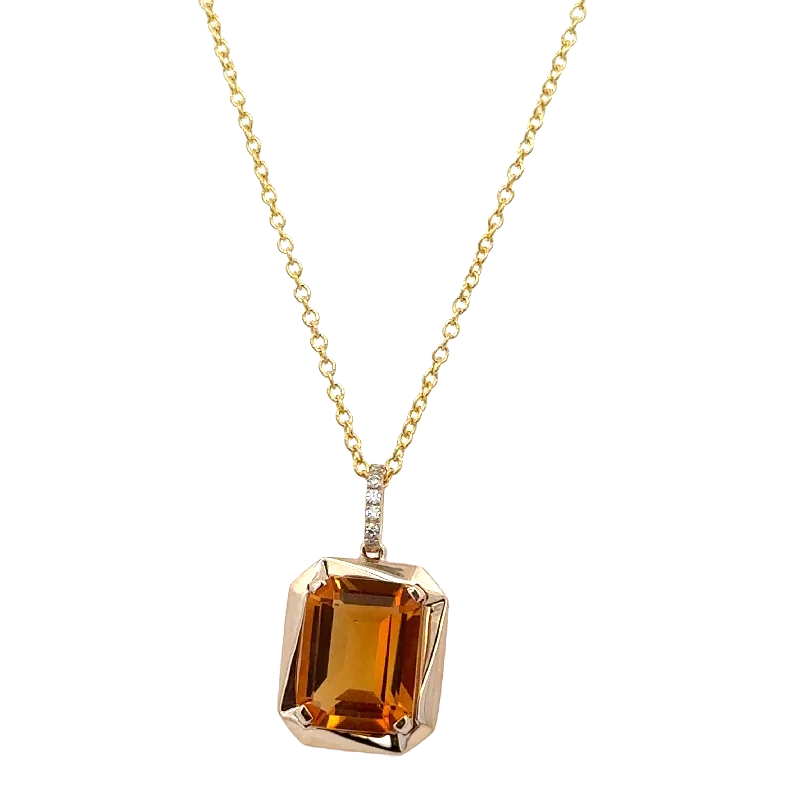 Exclusive Jewelry Markdowns – Limited-Time Offer Citrine Pendant in Yellow Gold