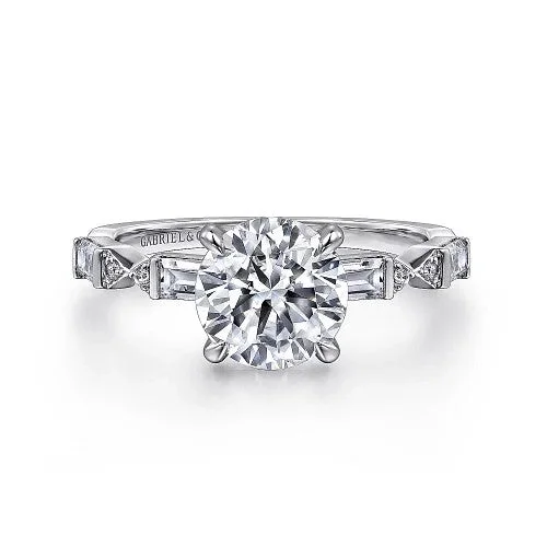 Must-Have Jewelry Pieces At Reduced Prices Dariella - 14K White Gold Round Diamond Engagement Ring (Setting Only) Must-Have Jewelry Pieces At Reduced Prices Dariella - 14K White Gold Round Diamond Engagement Ring (Setting Only)