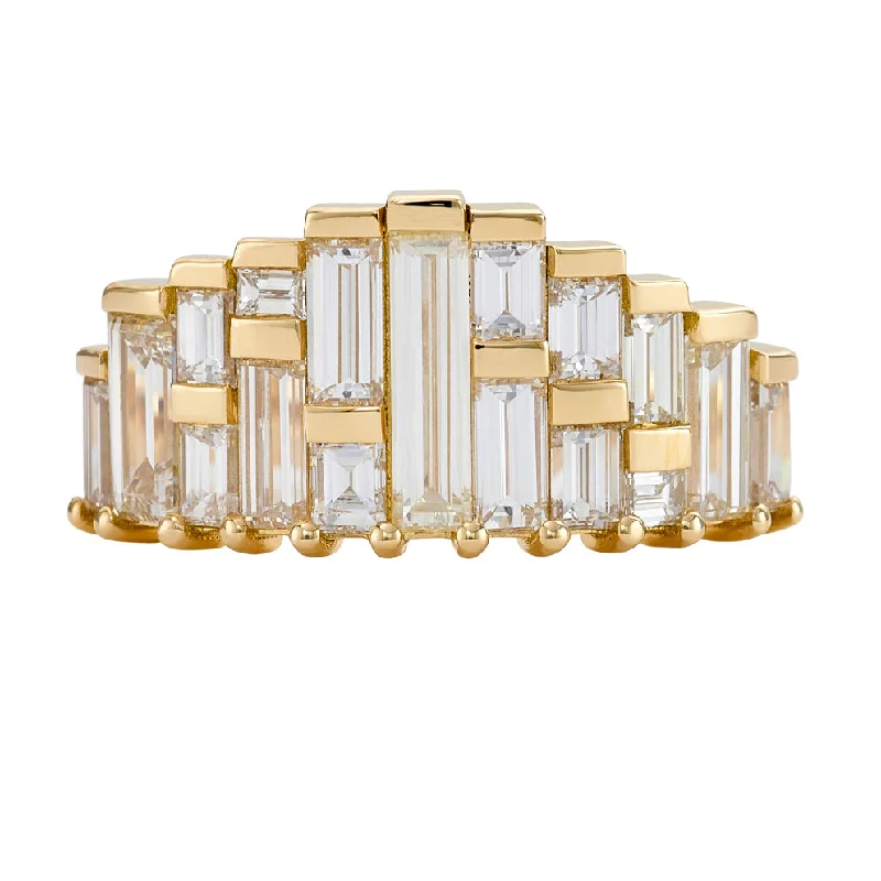Elegant Jewelry At Unbeatable Offers – Shop Before It's Gone Deco Diamond Engagement Ring with Top Light Brown Baguettes Elegant Jewelry At Unbeatable Offers – Shop Before It's Gone Deco Diamond Engagement Ring with Top Light Brown Baguettes
