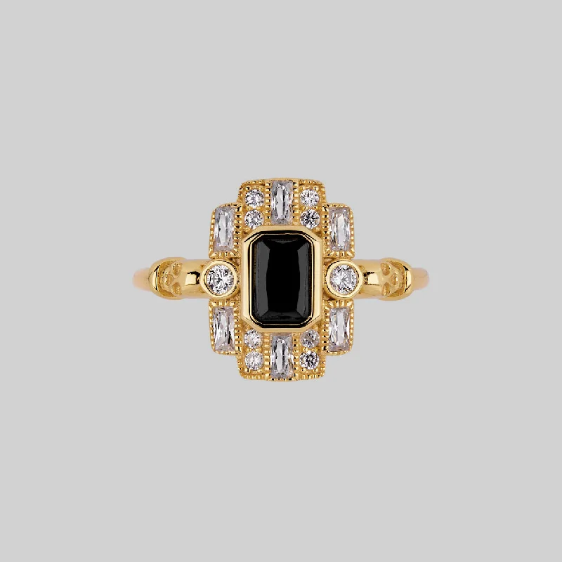 Shop Fine Jewelry With Amazing Deals DECO. Skull & Black Spinel Cocktail Ring - Gold