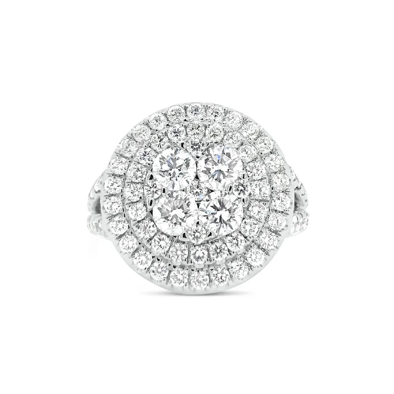 Stunning Jewelry At A Fraction Of The Price Circular Diamond Cluster Engagement Ring Stunning Jewelry At A Fraction Of The Price Circular Diamond Cluster Engagement Ring