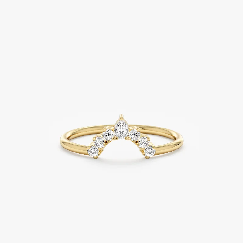 Grab Exquisite Jewelry At The Lowest Prices Diamond Crown Ring Guard, Mahsa