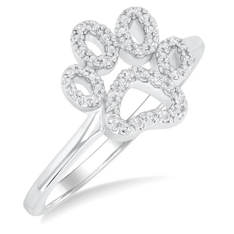 Sparkle More For Less – Jewelry Sale Happening Now Sterling Silver Puppy Paw Natural Diamonds Ring Sparkle More For Less – Jewelry Sale Happening Now Sterling Silver Puppy Paw Natural Diamonds Ring
