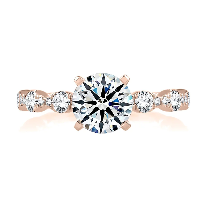 Premium Jewelry, Premium Discounts – Act Fast Diamond Semi Mount Ring | 14k Rose (1.50ct Head) Premium Jewelry, Premium Discounts – Act Fast Diamond Semi Mount Ring | 14k Rose (1.50ct Head)