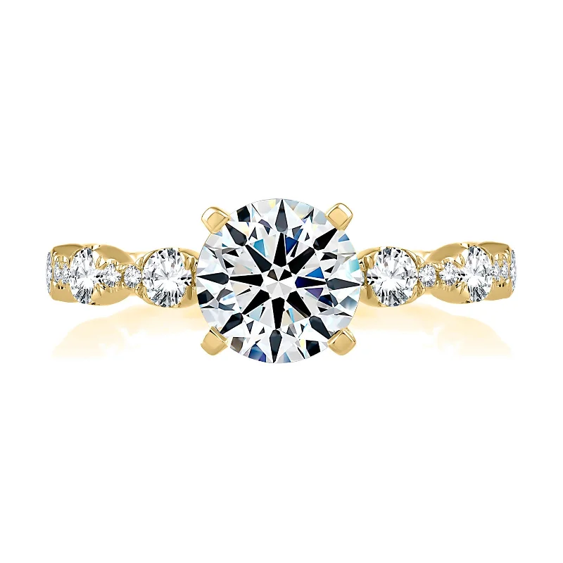 Affordable Glamour – Premium Jewelry For Less Diamond Semi Mount Ring | 14k Yellow (1.50ct Head) Affordable Glamour – Premium Jewelry For Less Diamond Semi Mount Ring | 14k Yellow (1.50ct Head)