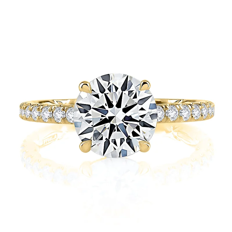 Timeless Jewelry At Special Discount Rates Diamond Semi Mount Ring | 18k Yellow (2.00ct Head) Timeless Jewelry At Special Discount Rates Diamond Semi Mount Ring | 18k Yellow (2.00ct Head)