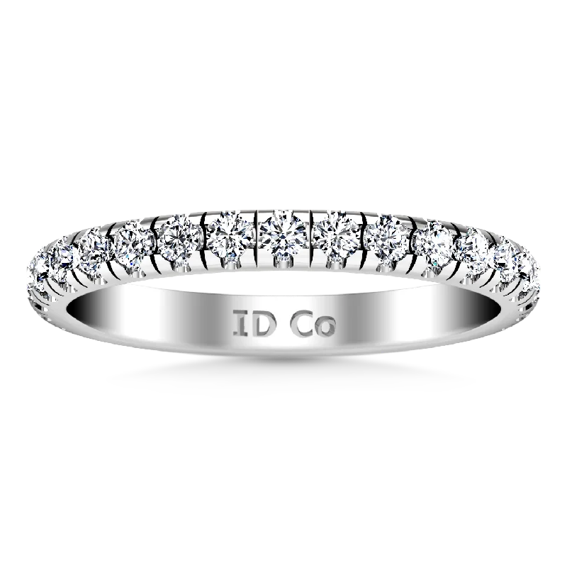 Trendy Minimalist Jewelry For Everyday Wear Diamond Wedding Band Anabelle 0.45 Cts 14K White Gold Trendy Minimalist Jewelry For Everyday Wear Diamond Wedding Band Anabelle 0.45 Cts 14K White Gold