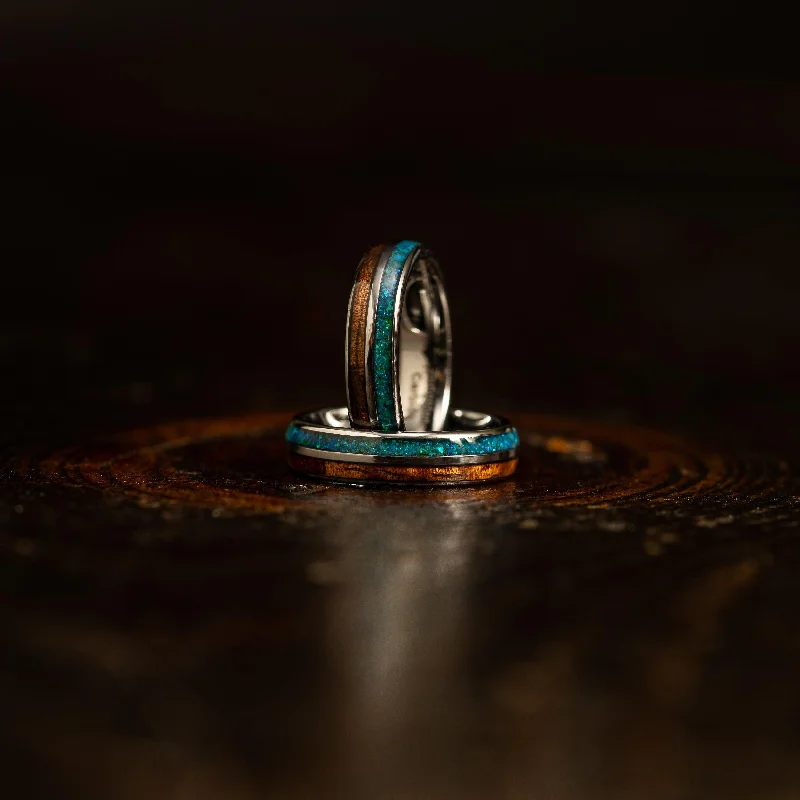 Exclusive Online Discounts On Stylish Jewelry "Dionysis" Womens Tungsten Carbide Ring- Silver X Blue-Green Opal- 5mm Exclusive Online Discounts On Stylish Jewelry "Dionysis" Womens Tungsten Carbide Ring- Silver X Blue-Green Opal- 5mm
