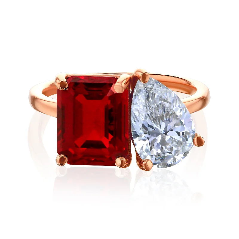 Premium Jewelry Now Available At Special Discounts Ruby & Diamond Dorothy Ring