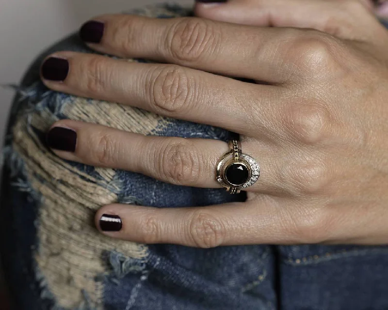 The Perfect Jewelry Piece At The Perfect Discount Eclipse Black Diamond | Black Spinel Ring Set The Perfect Jewelry Piece At The Perfect Discount Eclipse Black Diamond | Black Spinel Ring Set