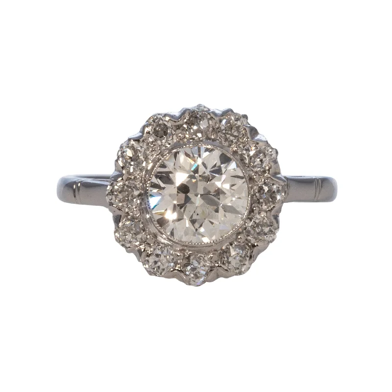 High-End Jewelry, Now More Affordable Than Ever Edwardian 1.77ctw Old Transitional Cut Diamond Cluster Platinum Ring High-End Jewelry, Now More Affordable Than Ever Edwardian 1.77ctw Old Transitional Cut Diamond Cluster Platinum Ring