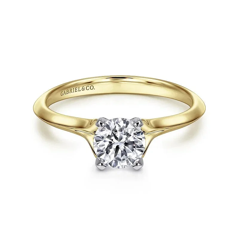 Luxury Meets Affordability – Jewelry Sale Now Live Ellis - 14K White-Yellow Gold Round Diamond Engagement Ring (Setting Only) Luxury Meets Affordability – Jewelry Sale Now Live Ellis - 14K White-Yellow Gold Round Diamond Engagement Ring (Setting Only)