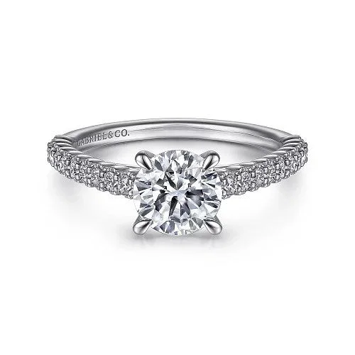Discover Unique Jewelry With Special Limited-Time Offers Emberlyn - 14K White Gold Round Diamond Engagement Ring (Setting Only) Discover Unique Jewelry With Special Limited-Time Offers Emberlyn - 14K White Gold Round Diamond Engagement Ring (Setting Only)