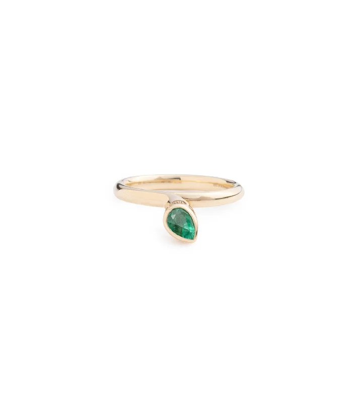 Handcrafted Jewelry Sale – Unique Designs At Low Prices Forever & Always a Pair - Love : 1.8ct Emerald Bookend Ring