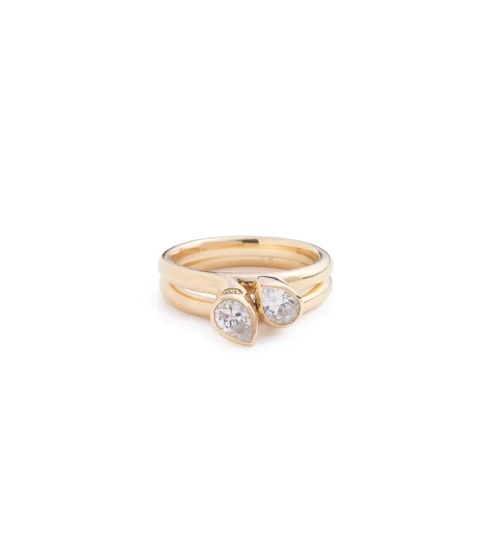 Seasonal Jewelry Deals – Elevate Your Style Forever & Always a Pair - Love : .7ct Diamond Bookend Ring Stack