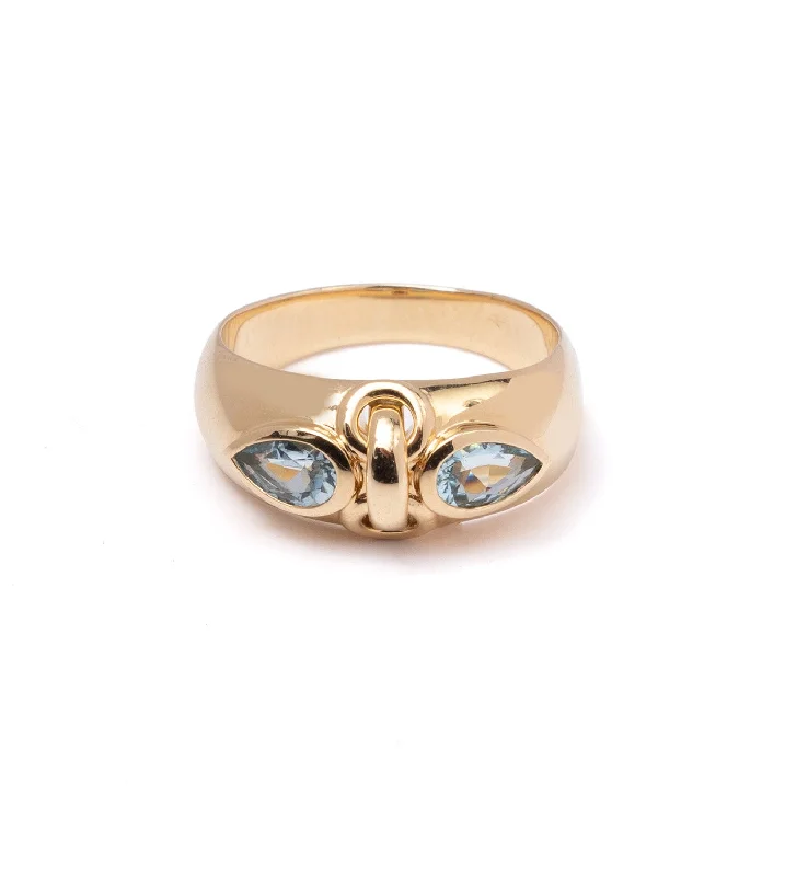 Discounted Luxury Jewelry – Shine Without The Splurge Forever & Always a Pair : 2ct Aquamarine Ring