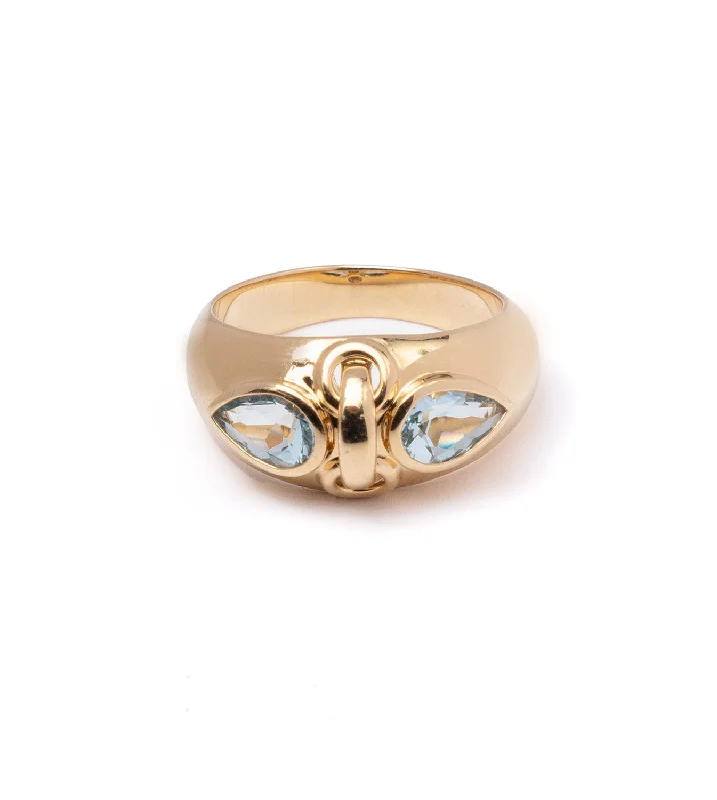 Exclusive Jewelry Sale – Sparkle For Less Forever & Always a Pair : 3.8ct Aquamarine Ring