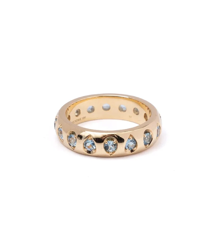 Seasonal Jewelry Sale – Upgrade Your Style Today Aquamarine : Gemstone Band