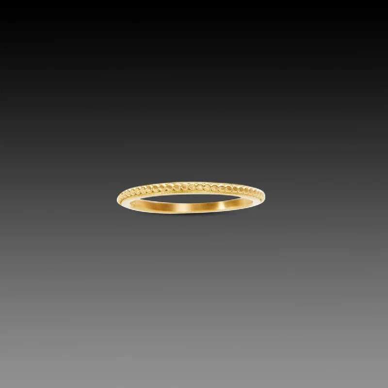 High-Quality Gemstone Jewelry For Special Occasions Tiny Raised Dot Band