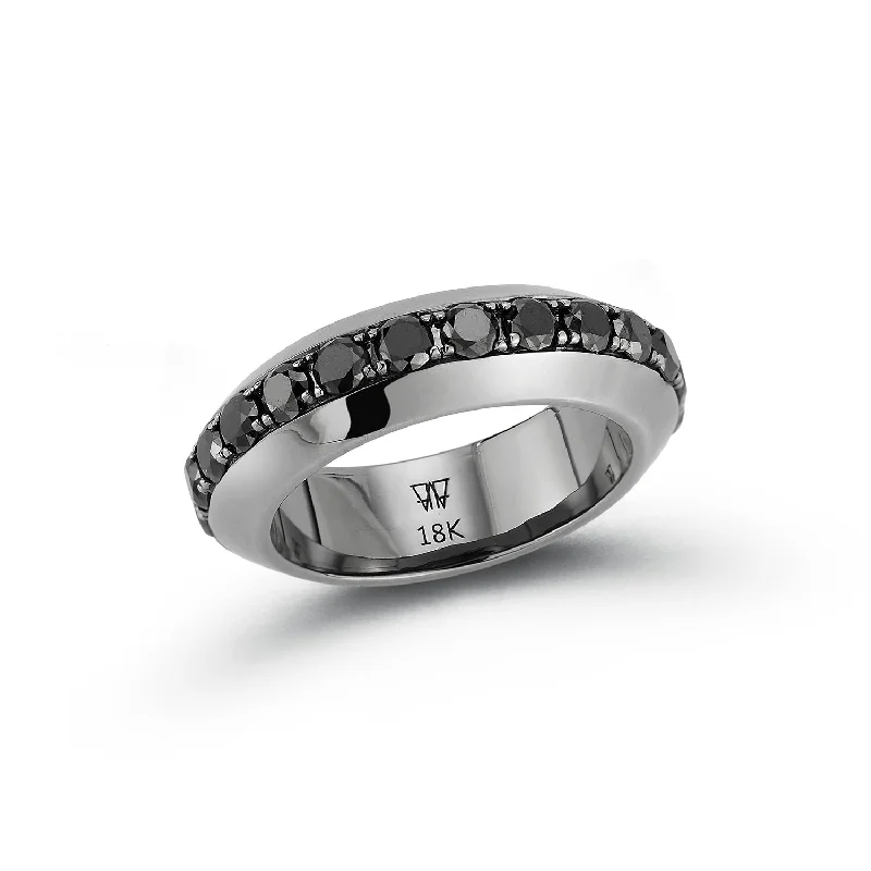 Flash Jewelry Sale – Get Stunning Pieces At Low Prices GRANT 18K BLACK GOLD AND BLACK DIAMOND ANGLED BAND RING Flash Jewelry Sale – Get Stunning Pieces At Low Prices GRANT 18K BLACK GOLD AND BLACK DIAMOND ANGLED BAND RING