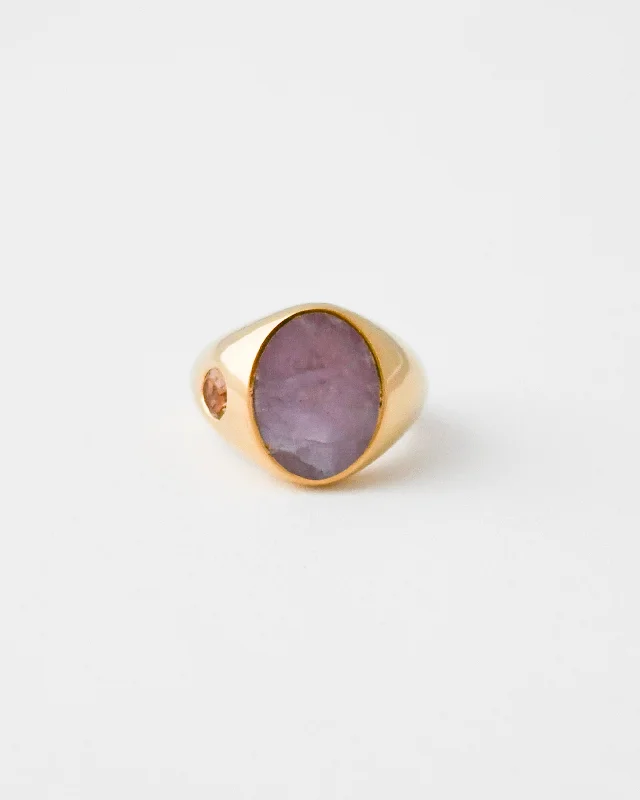 Customized Silver Jewelry For Unique Style GRAVITY RING | KUNZITE